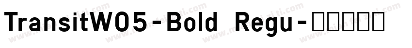 TransitW05-Bold Regu字体转换